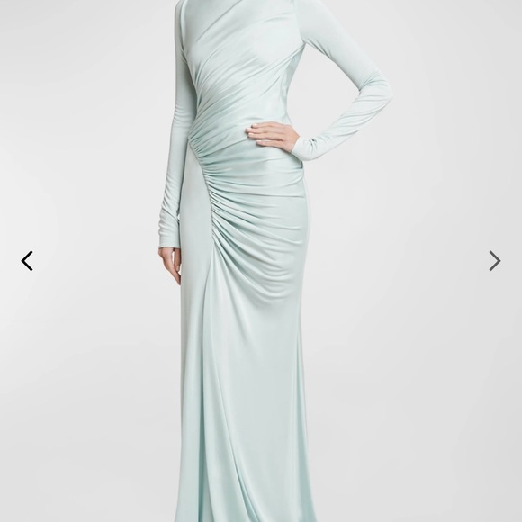 Givechy Long Sleeve Side Draped Dress - Picture 2 of 5